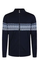 Dale of Norway Hovden Jacket, men’s, Navy/Off White/Blue Shadow – front product view