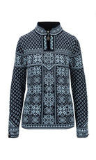 Dale of Norway Peace Sweater, women’s, Navy/Ice Blue – front product view