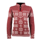 Dale of Norway Peace Sweater, women’s, Red Rose/Off White – front product view