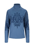 Dale of Norway Rosendal Sweater, women’s, Blue Shadow/Indigo – front product view