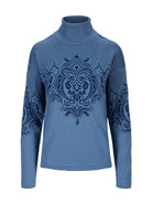 Dale of Norway Rosendal Sweater, women’s, Blue Shadow/Indigo – front product view