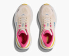 Women's HOKA Bondi 9 in Alabaster/Birch — outsole view.