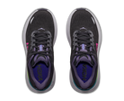 Women's HOKA Bondi 9 in Black/Neon Dragonfruit — top view.