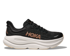 Women's HOKA Bondi 9 in Black/Rose Gold — alternate lateral view.
