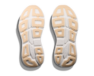 Women's HOKA Bondi 9 in Black/Rose Gold — outsole view.