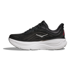 Men's HOKA Bondi 9 in Black/Vermillion — medial view.