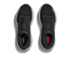 Men's HOKA Bondi 9 in Black/Vermillion — top view.