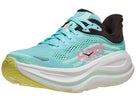 Women's HOKA Bondi 9 in Blue Spark/Mint Flourite — lateral view.
