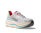 Women's HOKA Bondi 9 in Cosmic Grey/Stardust — lateral view.