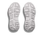 Women's HOKA Bondi 9 in Cosmic Grey/White — outsole view.