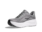 Men's HOKA Bondi 9 in Galactic Grey/Stellar Grey — alternate front three-quarter view.