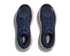 Men's HOKA Bondi 9 in Midnight Blue/Varsity Navy — top view.