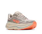Women's HOKA Bondi 9 in Riverrock Grey/Mineral Ore — lateral view.