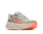 Women's HOKA Bondi 9 in Riverrock Grey/Mineral Ore — lateral view.