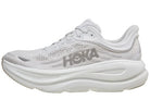 Women's HOKA Bondi 9 in Stardust/Silver — alternate lateral view.