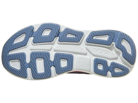 Women's HOKA Bondi 9 in Varsity Navy/Nautical Dusk — outsole view.