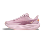 Women's HOKA Mach 7 in Lilac Cream/Tangerine Glow, medial view.