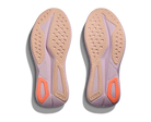 Women's HOKA Mach 7 in Lilac Cream/Tangerine Glow, outsole view.