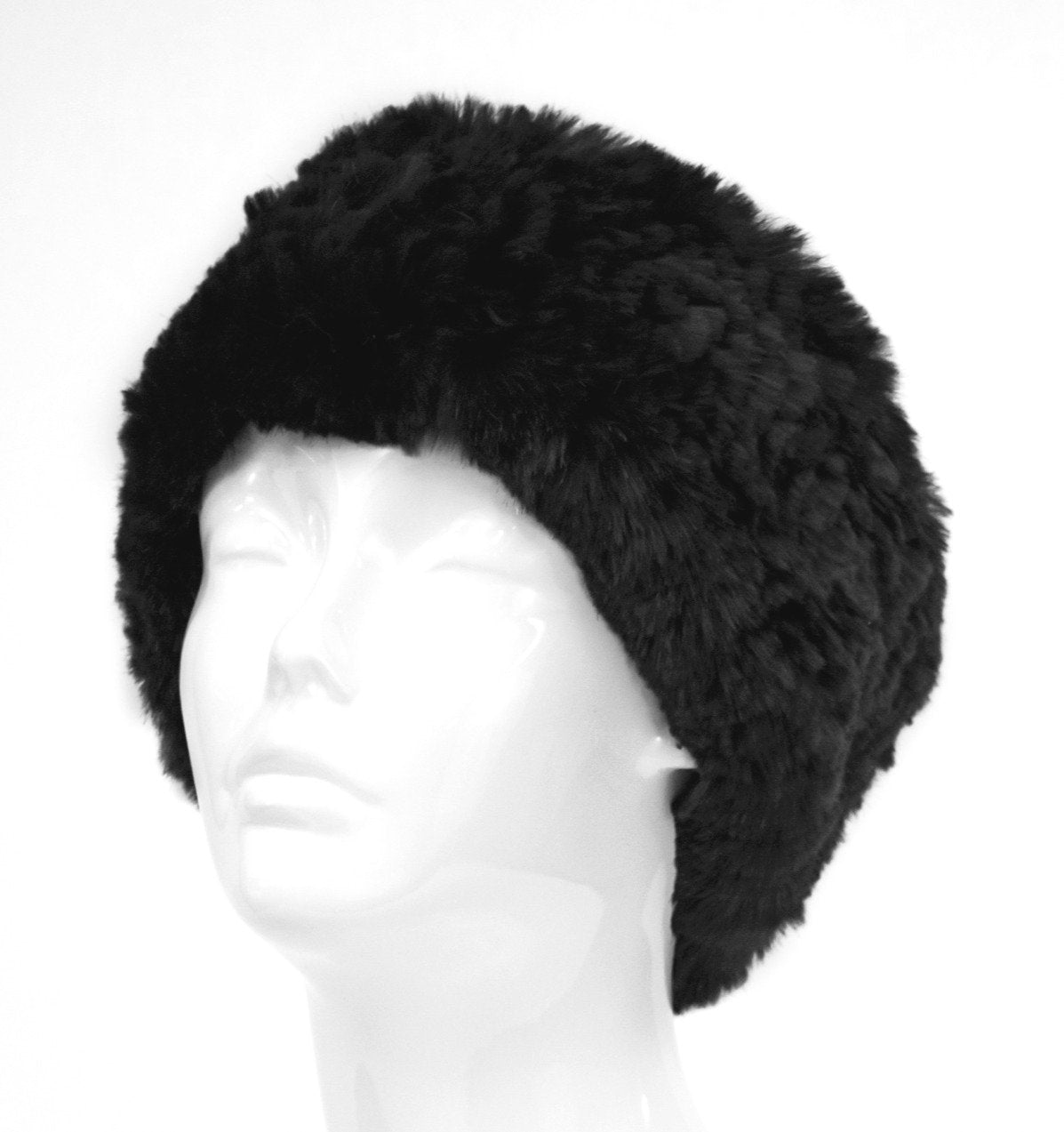 Mitchie's Matchings Knitted Rabbit Fur Headband