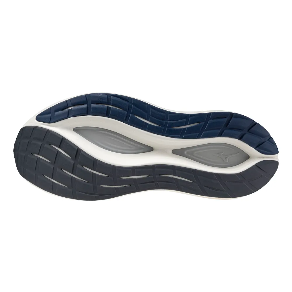 Men's Mizuno Neo Vista 2 in Pale Khaki/White, outsole view.