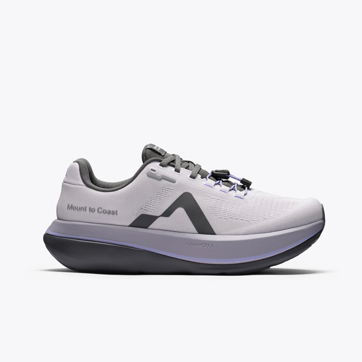 Women's Mount to Coast C1 in Ultraviolet, lateral side view.