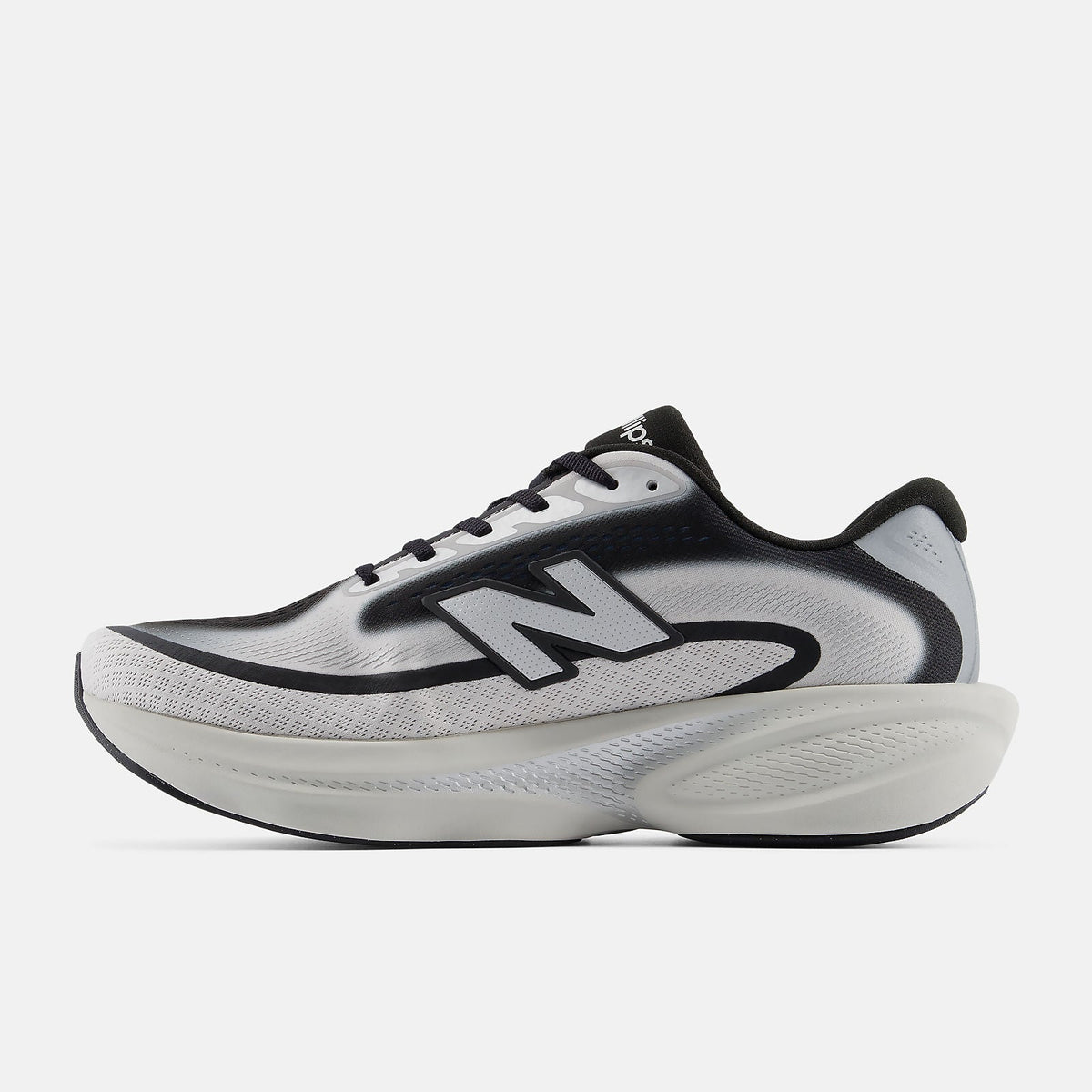 Men's New Balance Fresh Foam X Ellipse v1 in Black/Grey Matter, medial view