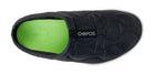 OOFOS OOcoozie Thermo Mule in Black women's recovery slipper top view