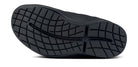 OOFOS OOcoozie Thermo Mule in Black women's recovery slipper outsole view