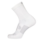 OS1st Thin Air Performance Socks 3/4 Crew in White, side view