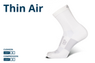 OS1st Thin Air Performance Socks technology graphic showing light cushion and light compression