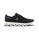 On Cloud 6 women’s shoes in Black/White — side profile.