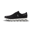 On Cloud 6 women’s shoes in Black/White — opposite side profile.
