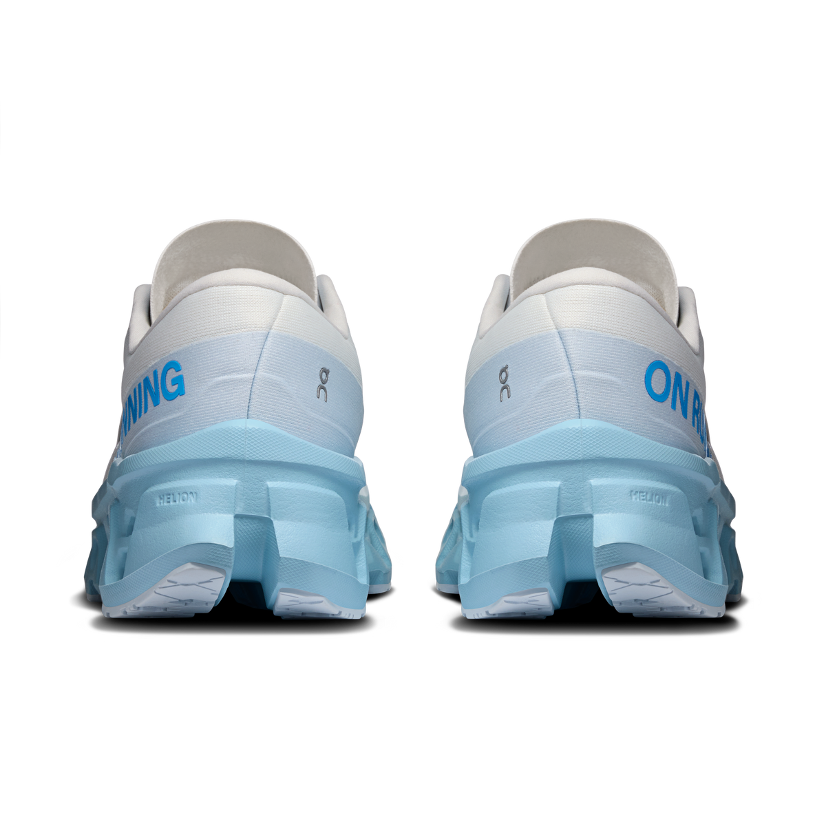 On Cloudmonster 3 women's Ivory/Topaz, official rear view