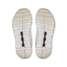 Women's On Cloud 6 in White/White, outsole view.