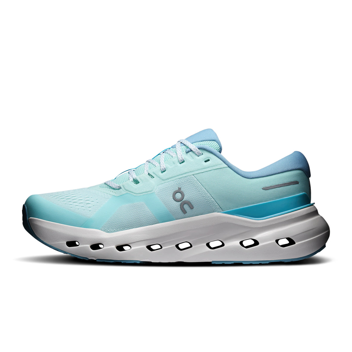 On Running Cloudrunner 3 men's running shoe in Flurry/Cascade — opposite side profile