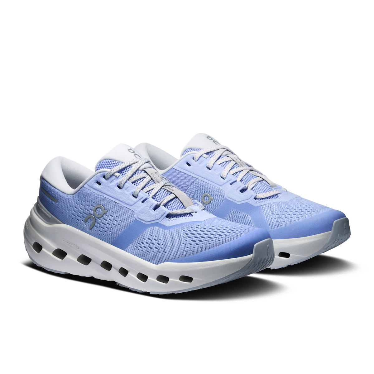 On Running Cloudrunner 3 women's running shoe in Myrtle/Platinum — front three-quarter view of the pair