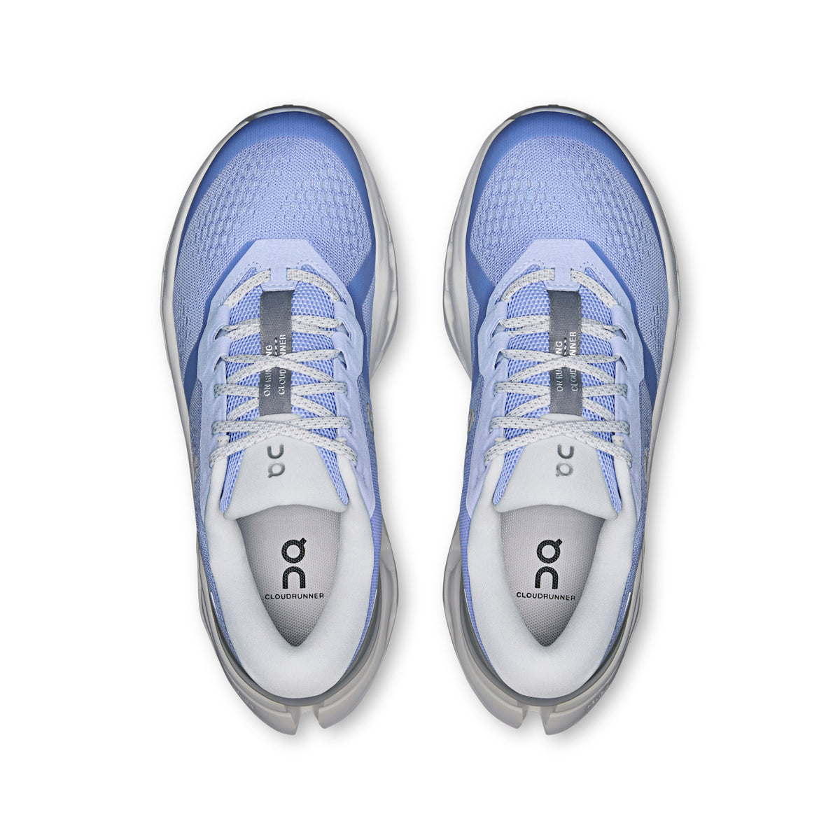 On Running Cloudrunner 3 women's running shoe in Myrtle/Platinum — top view of the pair