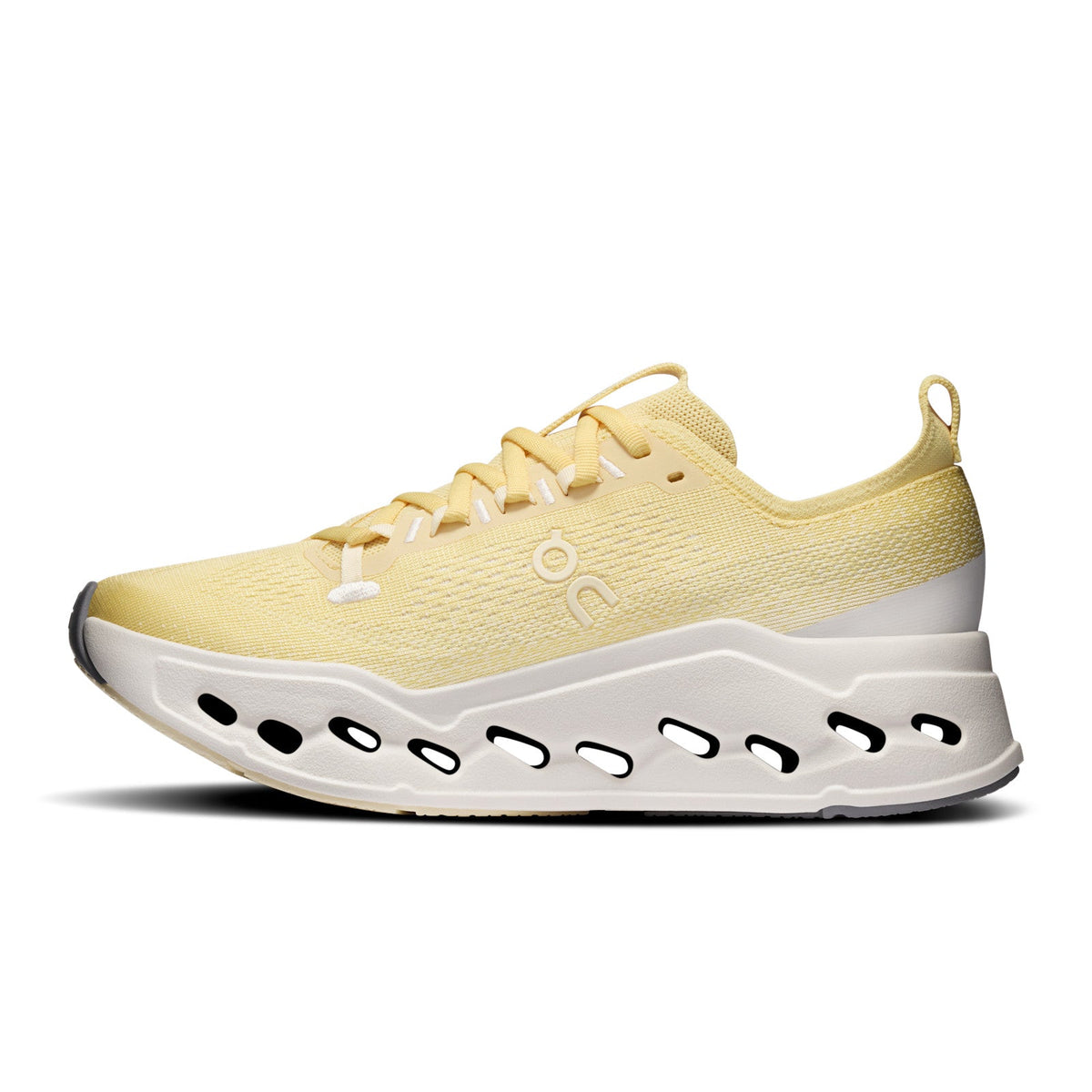 On Running Cloudsurfer Max women's running shoe in Dijon/Ivory — opposite side profile