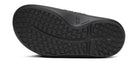 Unisex Oofos OOahh PLUS Slide in Black, outsole view.