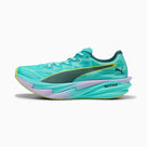 PUMA Deviate NITRO Elite 4 HYROX men's running shoe in Intense Mint/Light Lavender — side profile