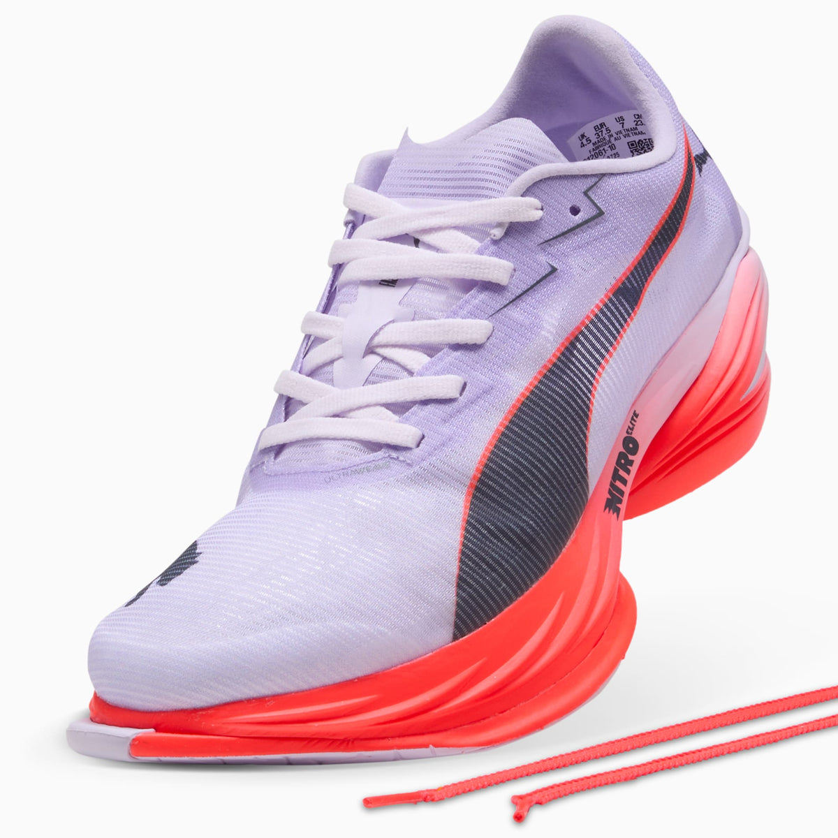 Women's PUMA Fast-R Nitro Elite 3 in Lavender/Red — product view 6.