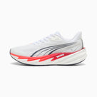 PUMA Velocity NITRO 5 men's running shoe in PUMA White/Ultra Red — side profile