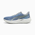 Men's PUMA Velocity NITRO 5 in Zen Blue/Sunny Lime — side view