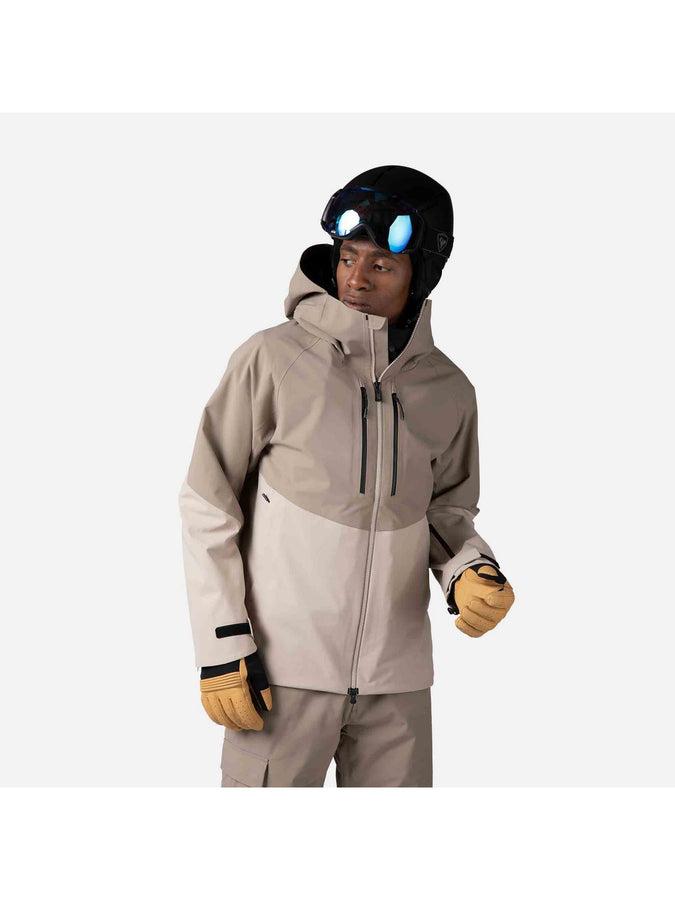 Rossignol Evader men's ski jacket in Dune, front view