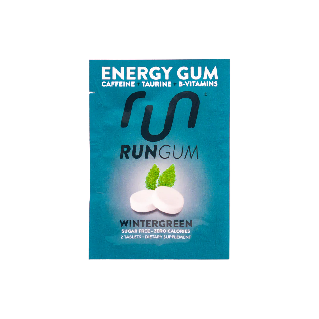 Run Gum single packs. Wintergreen.