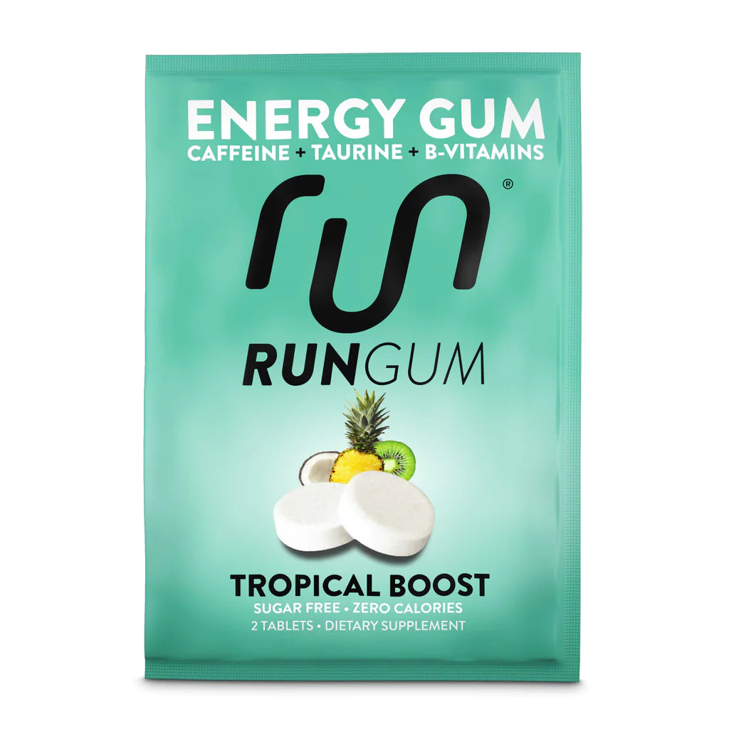 Run Gum single packs. Tropical Boost.