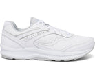 Men's Saucony Echelon Walker 3. White upper. White midsole. Lateral view.