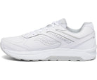 Men's Saucony Echelon Walker 3. White upper. White midsole. Medial view.
