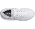 Men's Saucony Echelon Walker 3. White upper. White midsole. Top view.