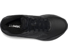 Women's Saucony Echelon Walker 3. Black upper. Black midsole. Top view.